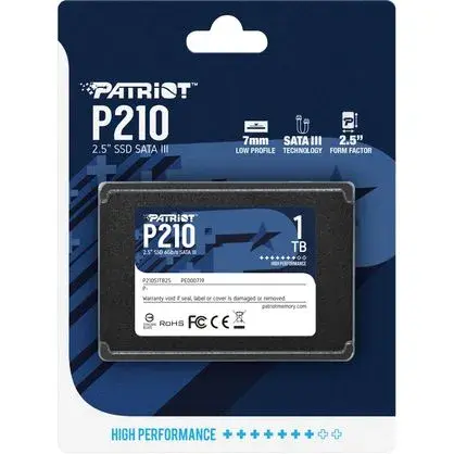 PATRIOT P210 2.5" 1T SATA III TLC INTERNAL
