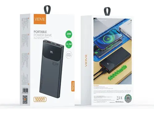 VIDVIE POWER BANK PORTABLE 10.000MAH PB7026