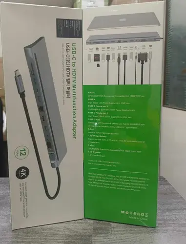 USB-C TO HDTV MULTIFUNCTION ADAPTER 12 PORTS