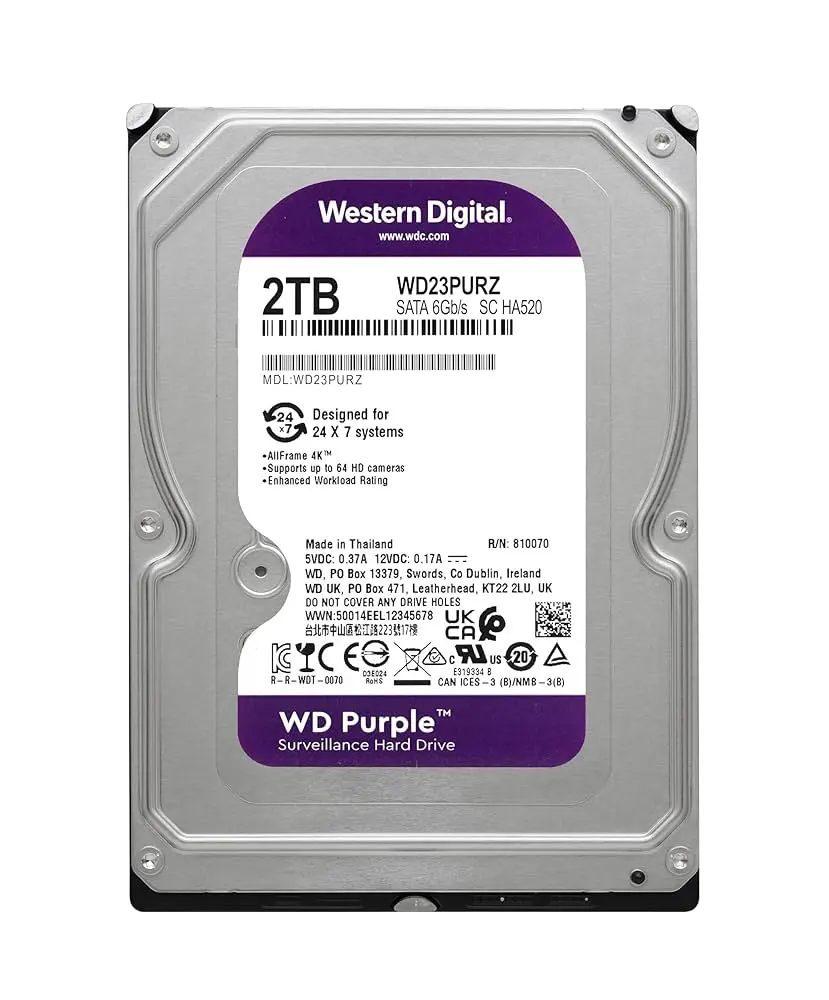 DISCO DURO WESTERN DIGITAL PURPLE WD23PURZ - 2TB