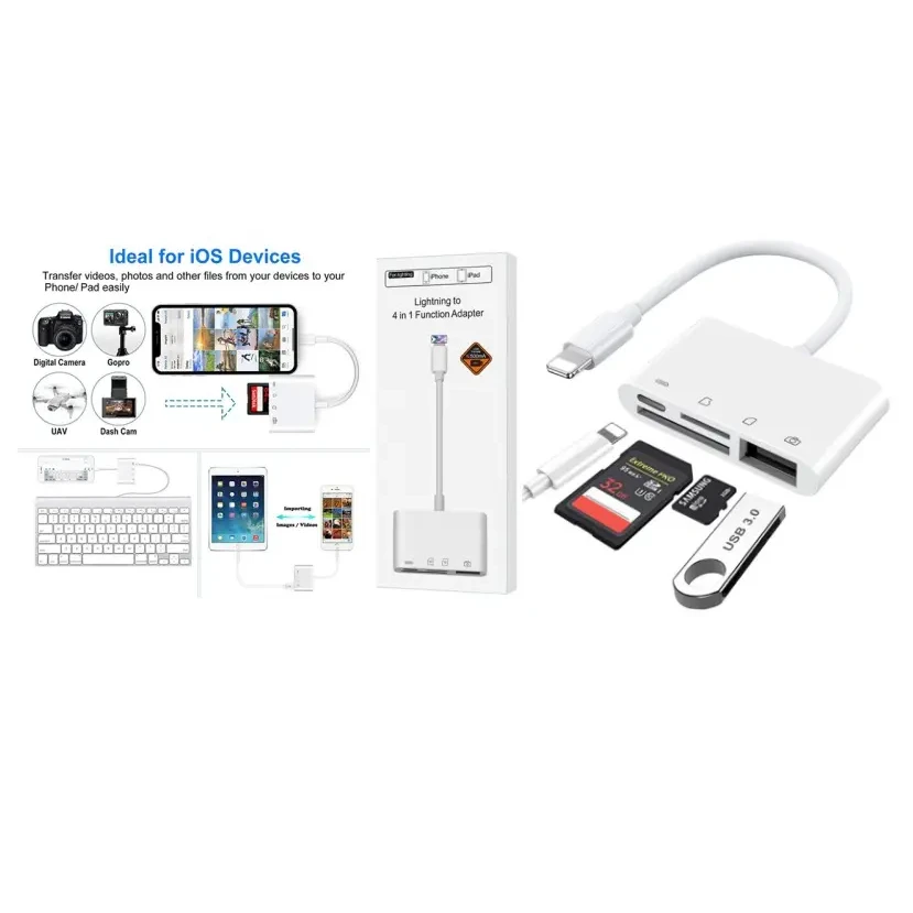 LIGHTNING TO 4 IN 1 FUNCTION ADAPTER