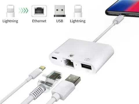 LIGHTNING TO ETHERNET CAMERA ADAPTER 