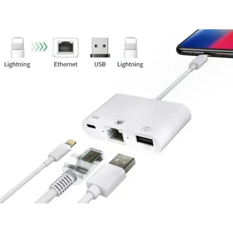 LIGHTNING TO ETHERNET CAMERA ADAPTER NK107