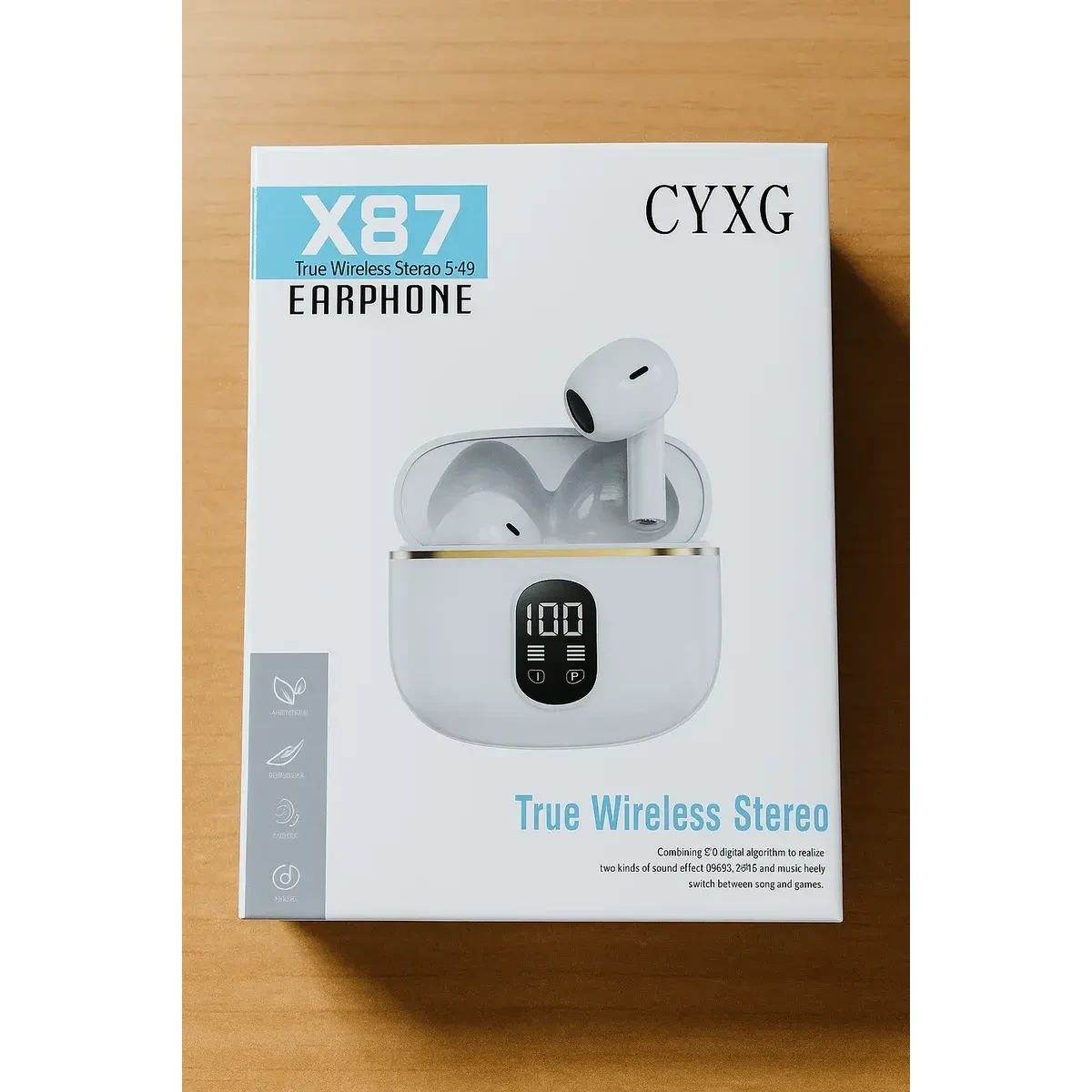 AUDIFONO TRUE WIRELESS STEREO 5.49 CYXG X87