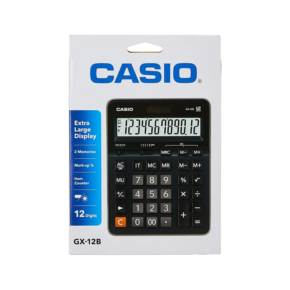 CALCULADORA CASIO DE MESA GX-12B