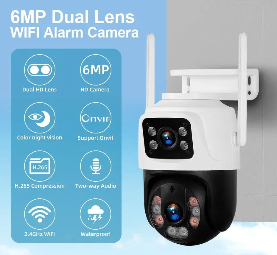 CAMARA SMART ICSEE P6-QQ6 DUAL SHOT 6MP