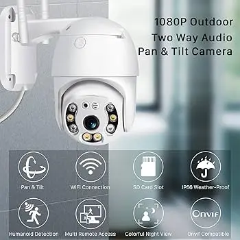 CAMARA SMART ICSEE OUTDOOR PAN-TILT CAMERA P2S-N8-SG 4K 
