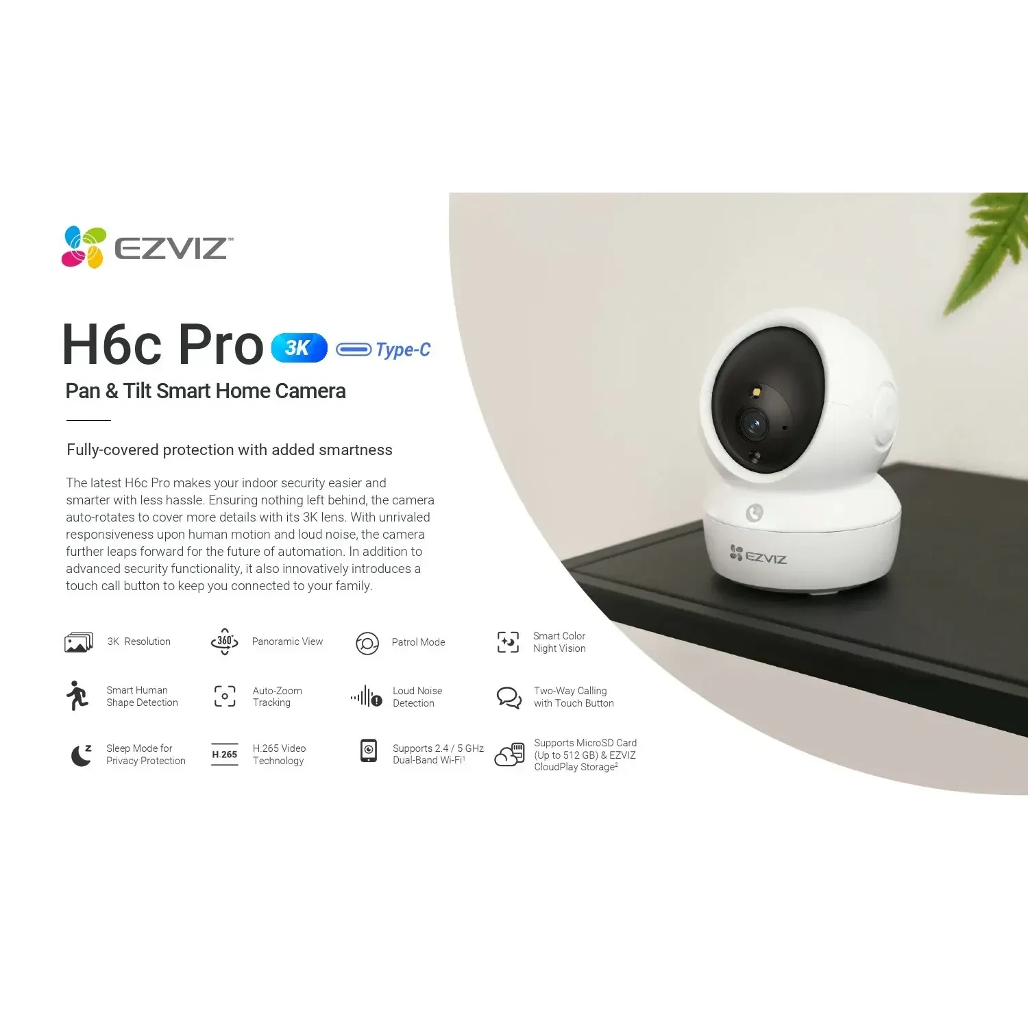 EZVIZ H6C PRO - CAMARA INALAMBRICA 3K
