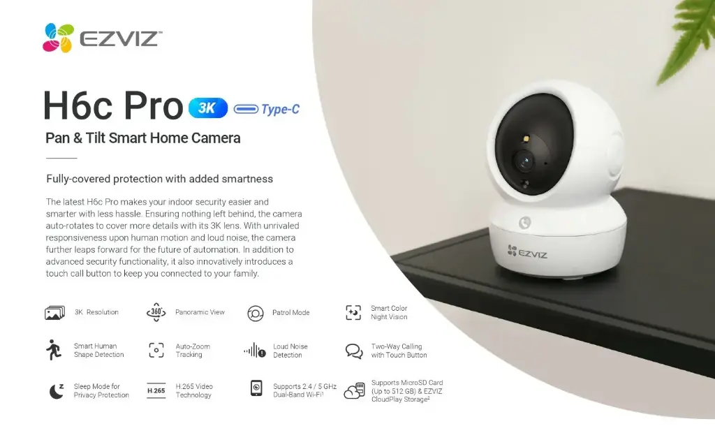 EZVIZ H6C PRO - CAMARA INALAMBRICA 3K