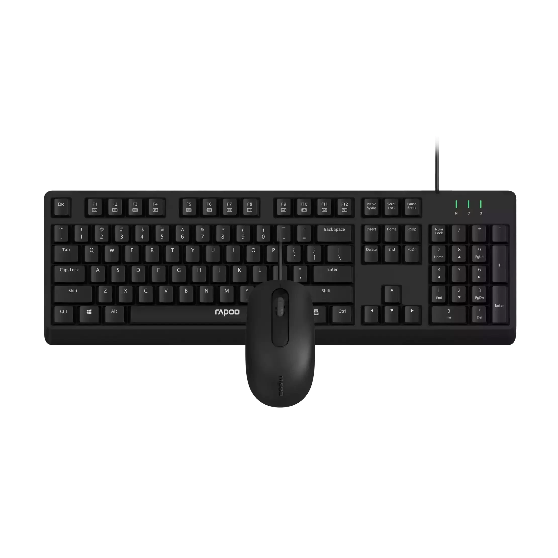 KIT DE TECLADO RAPOO CON MOUSE NX1500