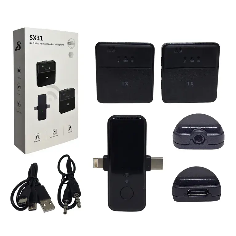 MICROFONO INALAMBRICO SX31 2IN1