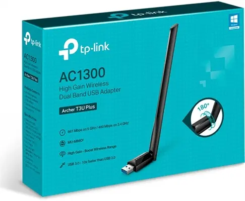 TP-LINK AC1300 HIGH GAIN WIRELESS DUAL BAND ADAPTER ARCHER T3U PLUS
