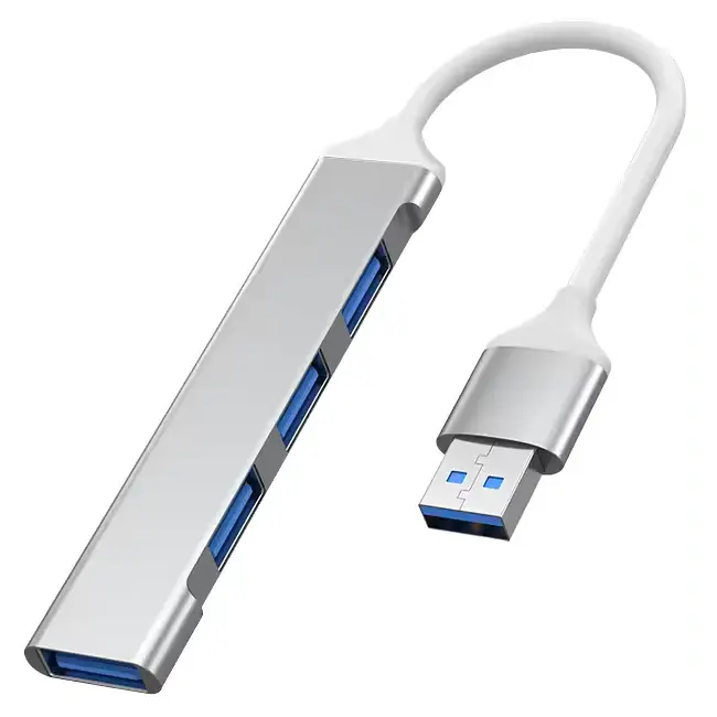 HUB 4 PORT A0254 USB 3.0 - PLATEADO