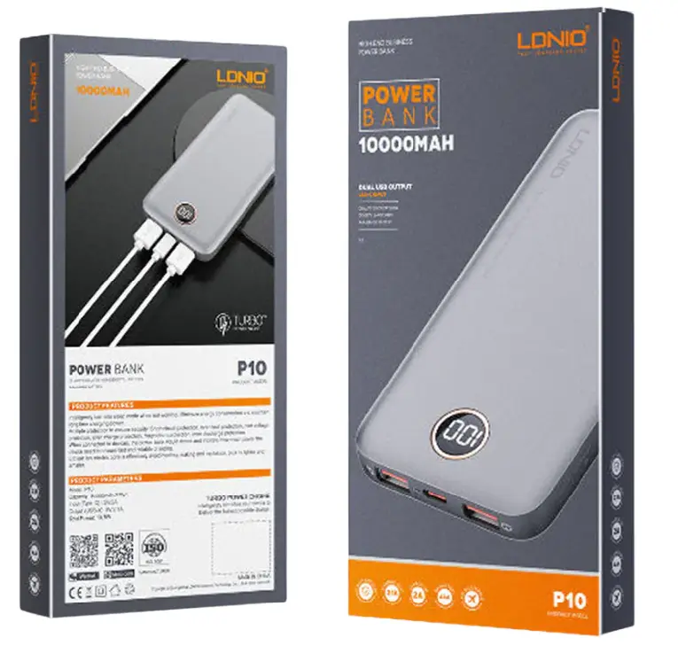LDNIO POWER BANK 10000mAh P10