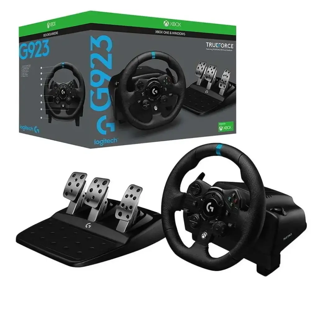 LOGITECH G923 - VOLANTE Y PEDALES, XBOX ONE, PC