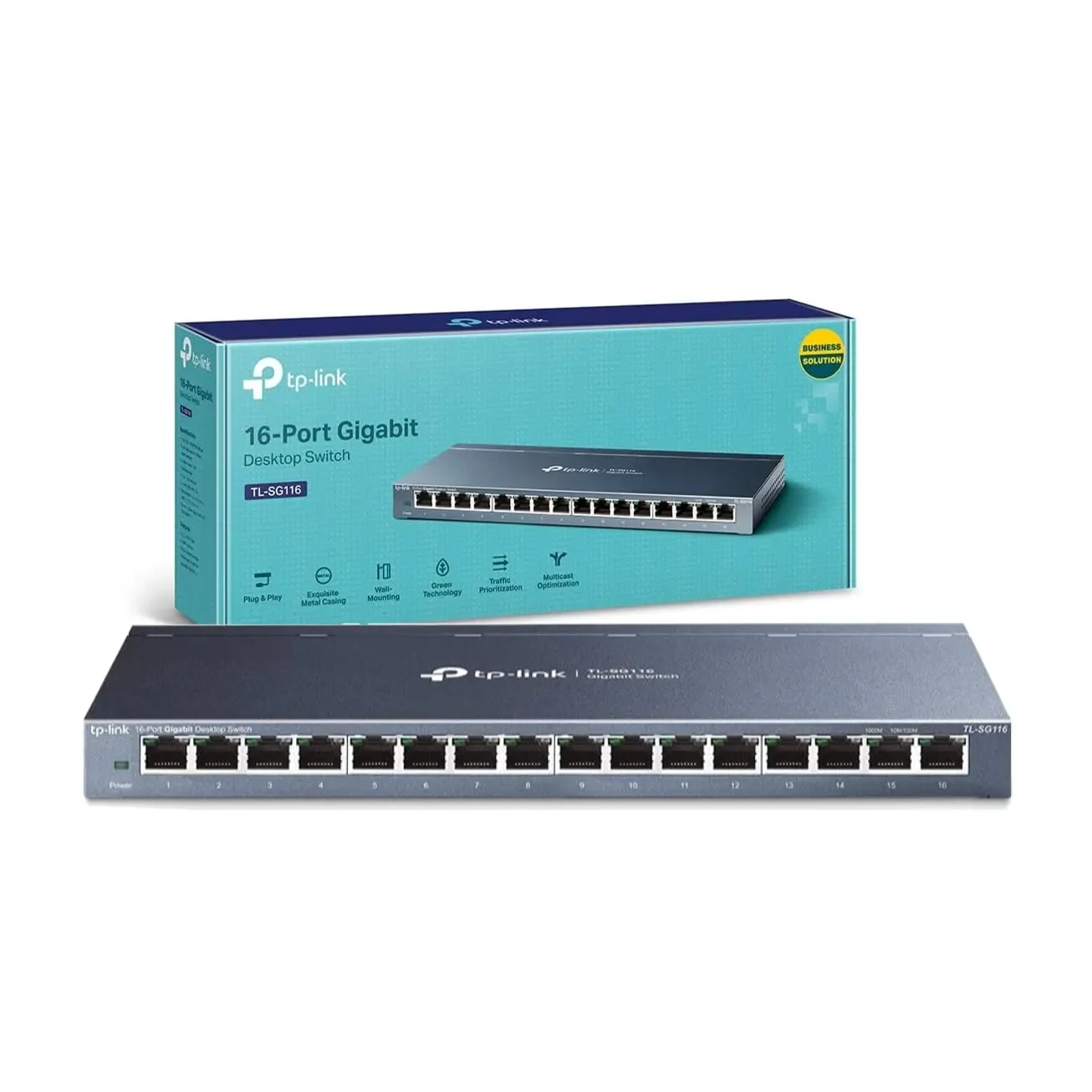 TP-LINK 16 PORT GIGABIT DESKTOP SWITCH TL-SG116