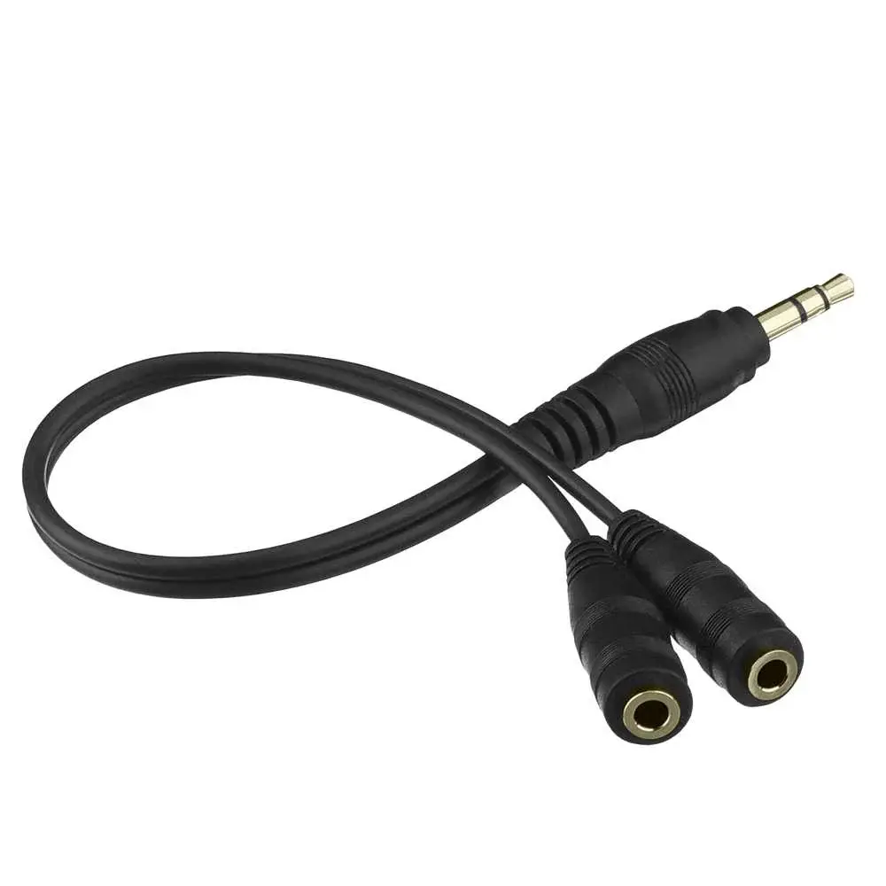 Cable Divisor Auriculares Y Cable Adaptador Divisor De Sonido 2 En 1, Puedes Conectar Tu Micrófono Divisor