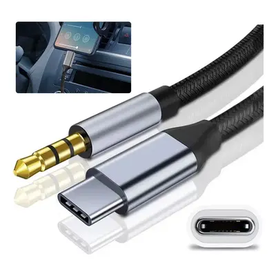 CABLE AUXILIAR CAR 3.5 TO TYPE-C / C&Q-167