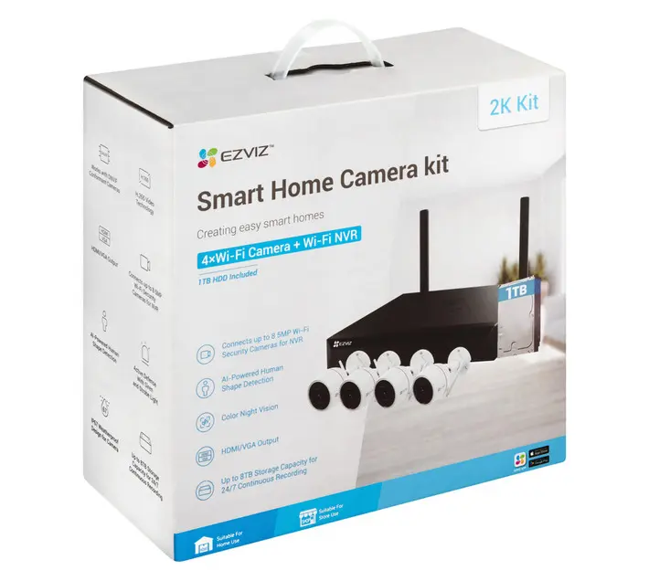 EZVIZ X5S KIT NVR INALAMBRICO + 4X H3C. HDMI, VGA 