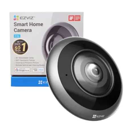 EZVIZ CAMARA E4P LENTE OJO DE PEZ PANORAMICO 3K