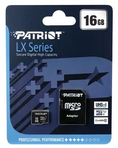 PATRIOT LX SERIES 16GB MICRO SD CLASE 10