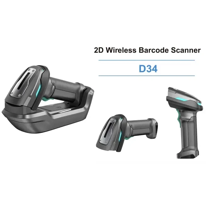 2D WIRELESS BARCODE SCANNER D34