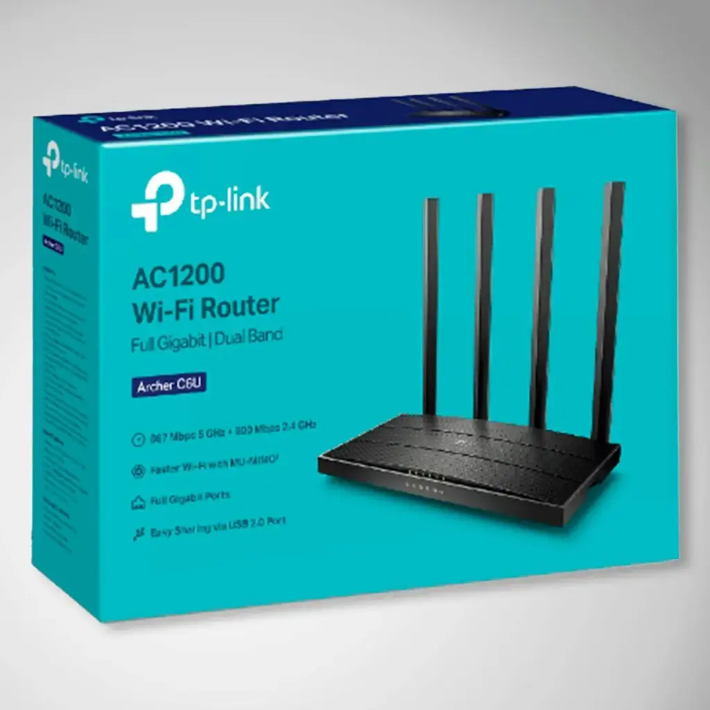 TP-LINK AC1200 WIFI ROUTER FULL GIGABIT ARCHER C6U