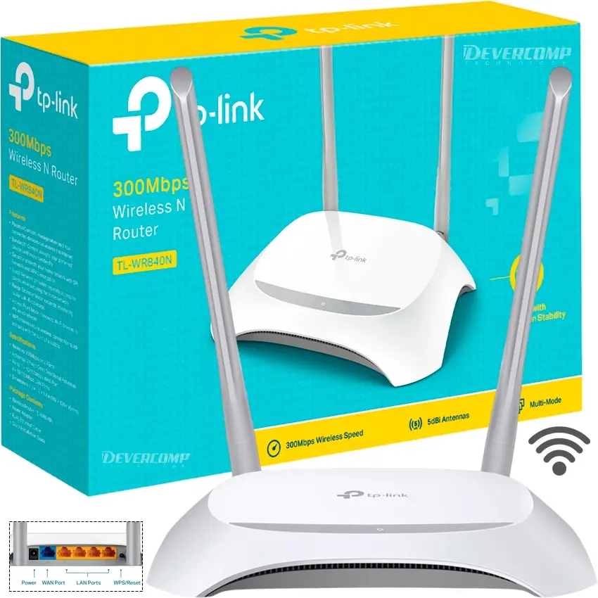 TP-LINK ROUTER INALAMBRICO N TL-WR840N